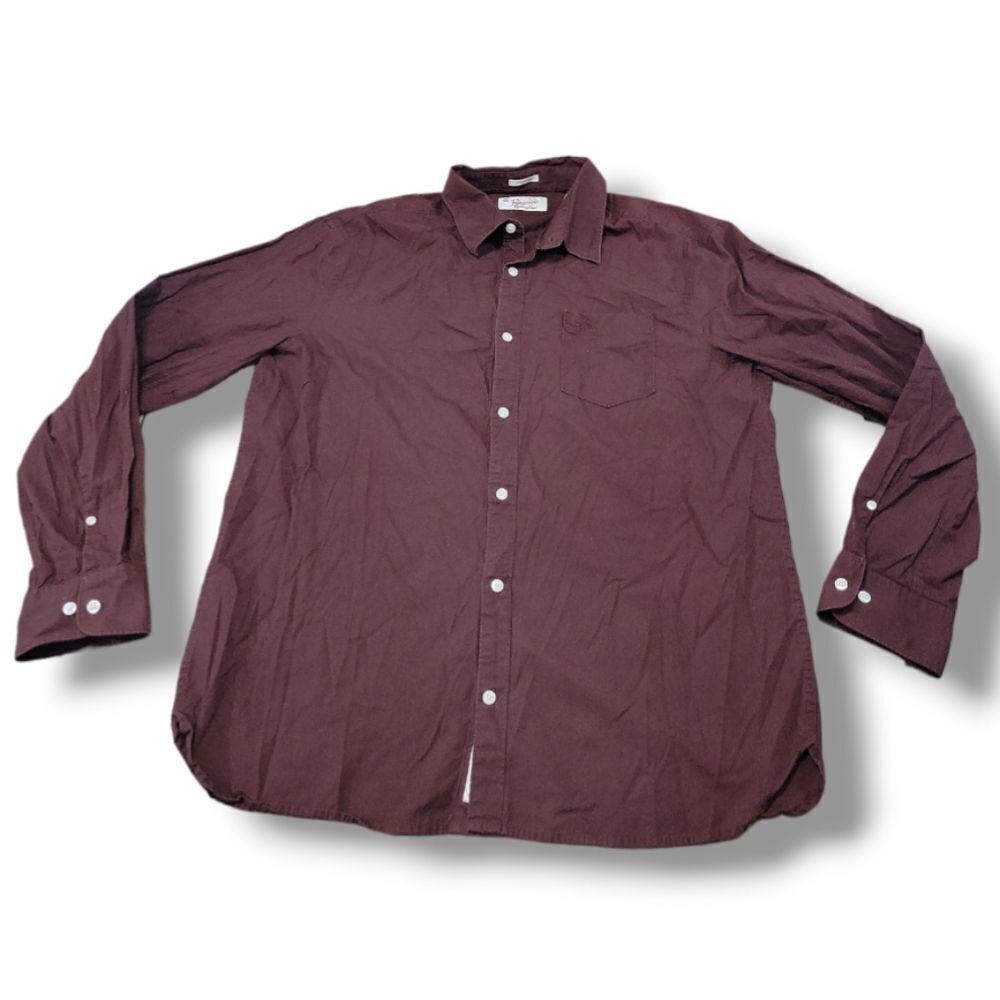 Original Penguin Shirt Size XL Brown Button Down Shirt Long Sleeve Shirt Casual